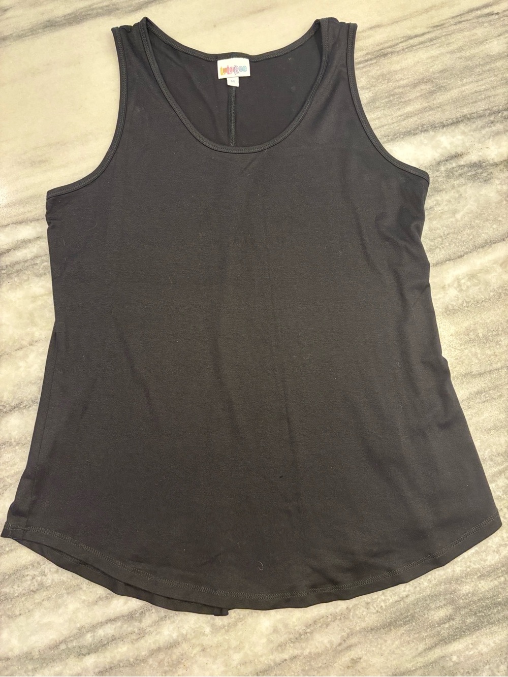 LulaRoe Solid Black Women's Tank Top - Core Basic Sleeveless Tee